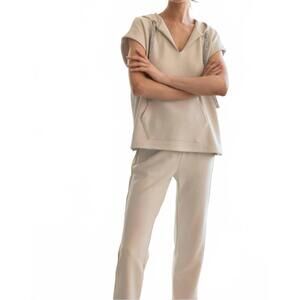 NEW JOH kyle poncho top with sparkles in beige